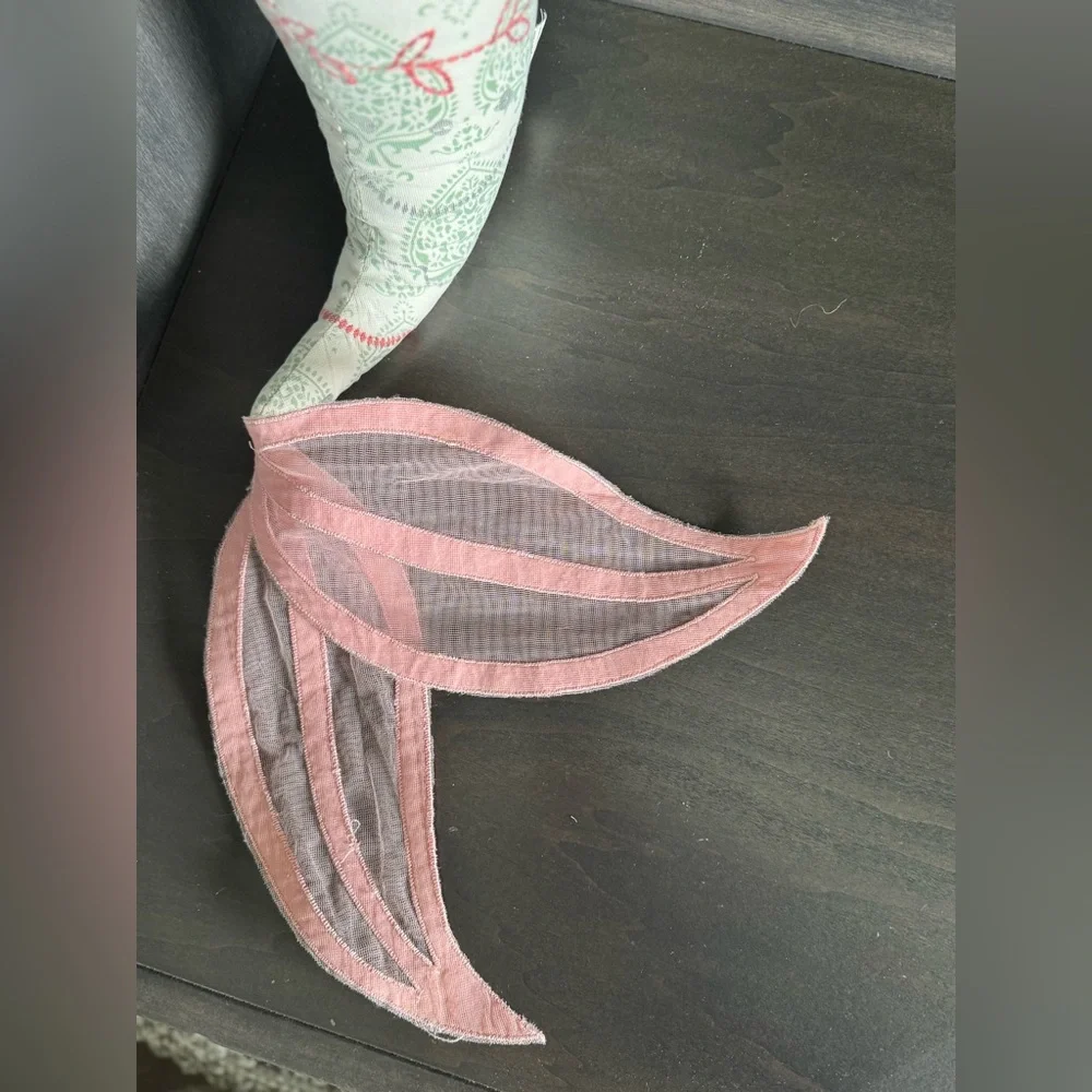 24 in Pottery Barn Mermaid Doll with Pink and Blonde Details